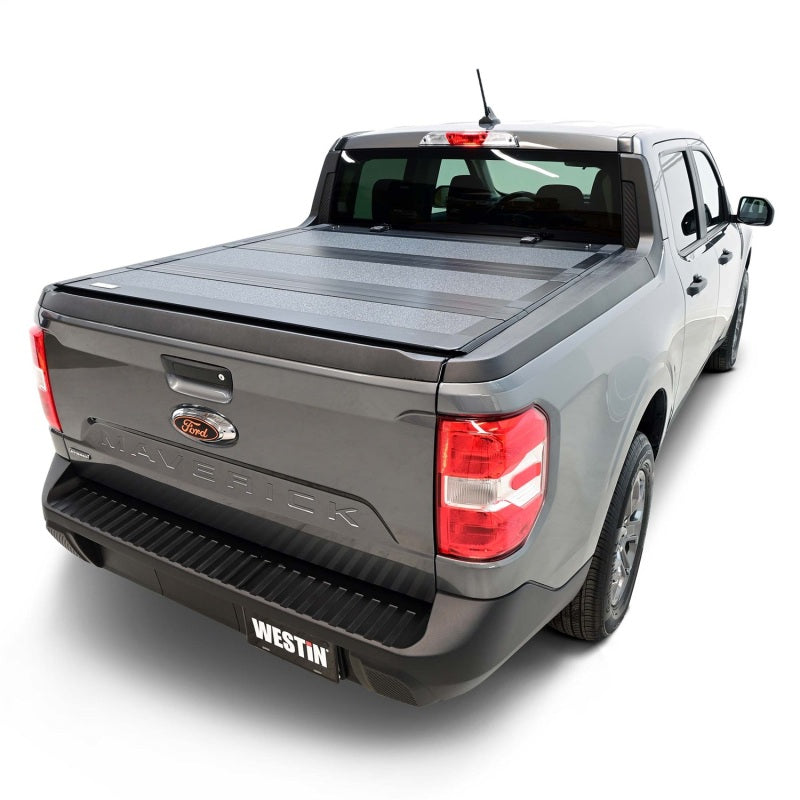 Westin 19-44795 22-23 Ford Maverick 4WD 4ft. 6in. Bed Hard Tri-Fold Tonneau Cover - Black
