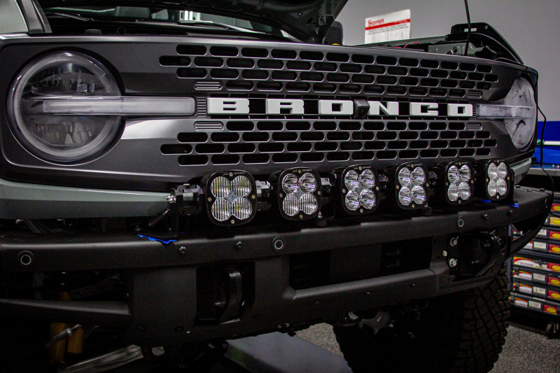 Baja Designs 447768UP 2021+ Ford Bronco 6 XL Linkable Light Bar Kit Plastic Bumper Mount w/Upfitter