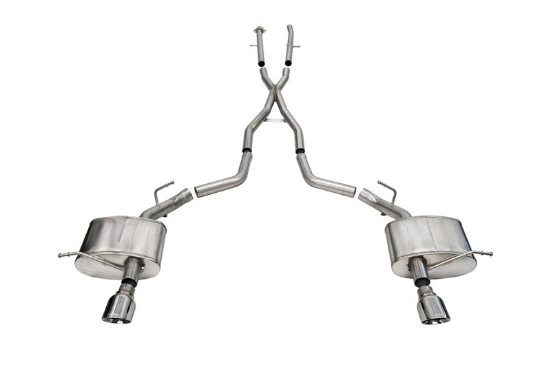 CORSA Performance 21186 Corsa 2011-2024 Dodge Durango Xtreme 2.5in Cat-Back Dual Rear Exit w/ Single 4.5in Polished Tips