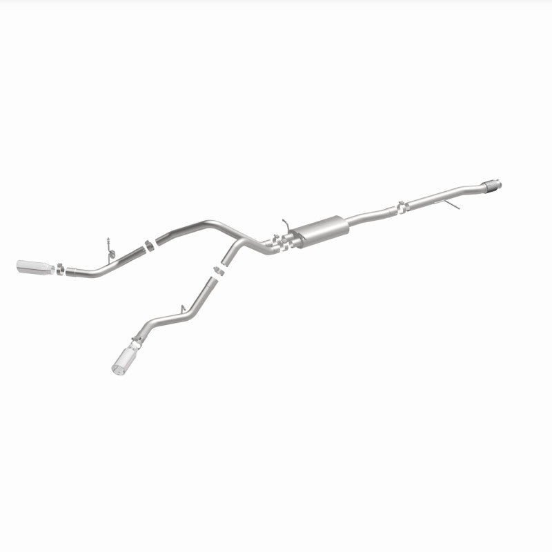 Magnaflow 15269 14 Chev Silverado V8 5.3L CC/EC Cab Dual Split Behind Rear Tires Exit SS Cat Back Perf Exh