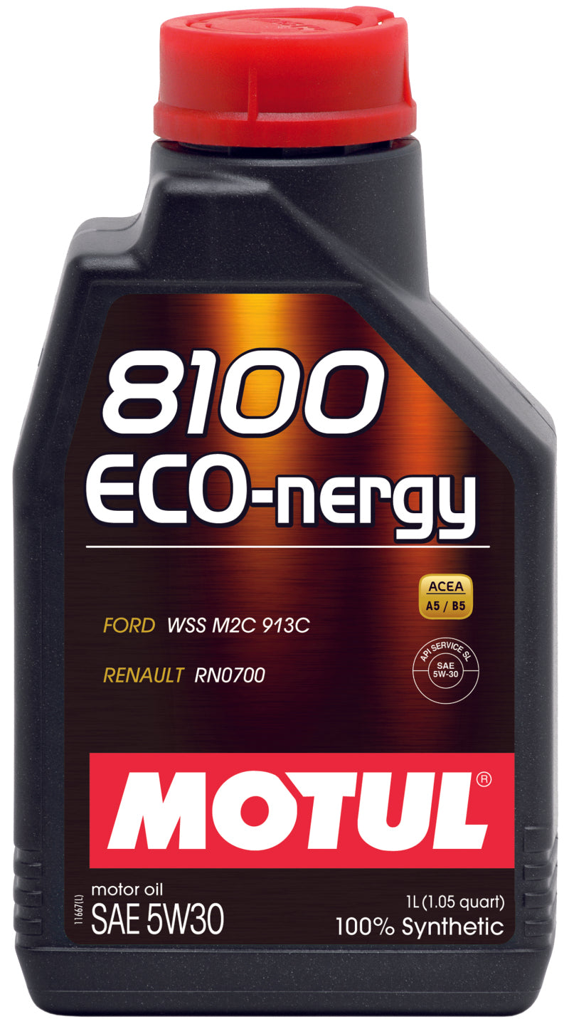 Motul 102782 1L Synthetic Engine Oil 8100 5W30 ECO-NERGY - Ford 913C