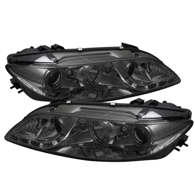 SPYDER 5042545 Spyder Mazda 6 03-05 With Fog Lights Projector Headlights LED Halo DRL Smke PRO-YD-M603-FOG-DRL-SM