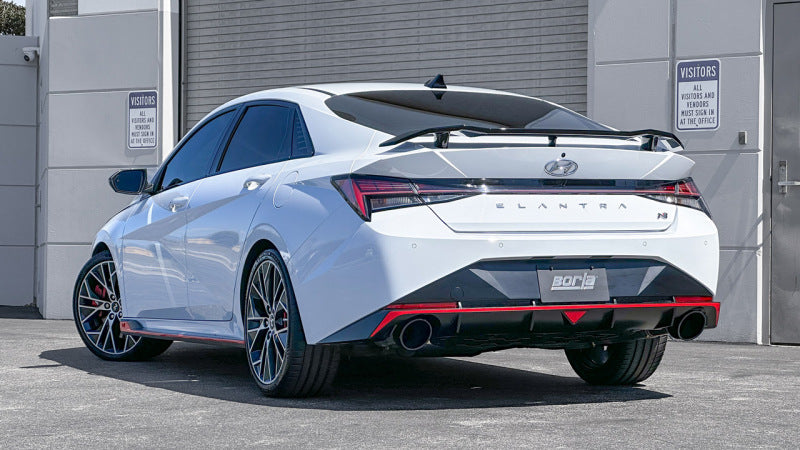 Borla 140925BC 22-23 Hyundai Elantra N 2.0L 4 CYL. Turbo AT/MT ATAK Catback Exhaust Black Chrome