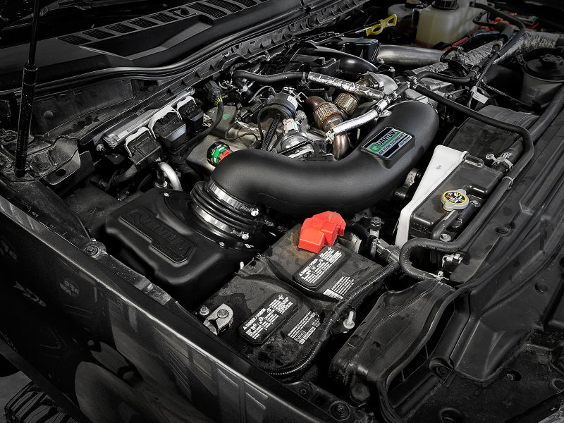 aFe 53-10004R Quantum Pro 5R Cold Air Intake System 17-18 Ford Powerstroke V8-6.7L - Oiled