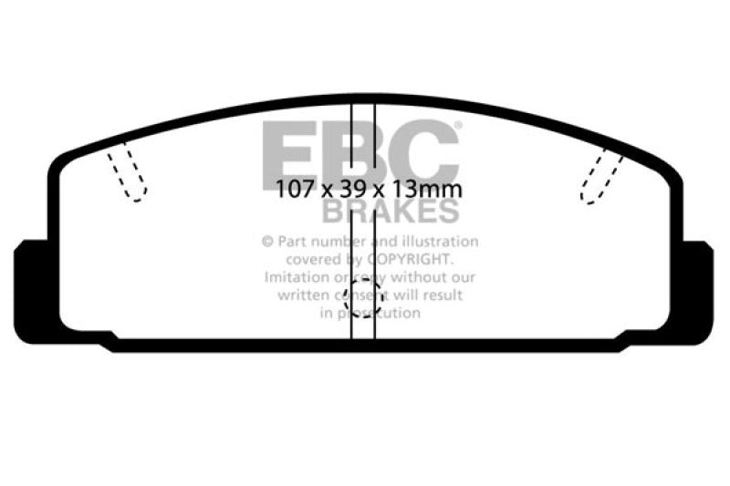 EBC DP4729R 03-04 Mazda Protege 2.0 Turbo (Mazdaspeed) Yellowstuff Rear Brake Pads