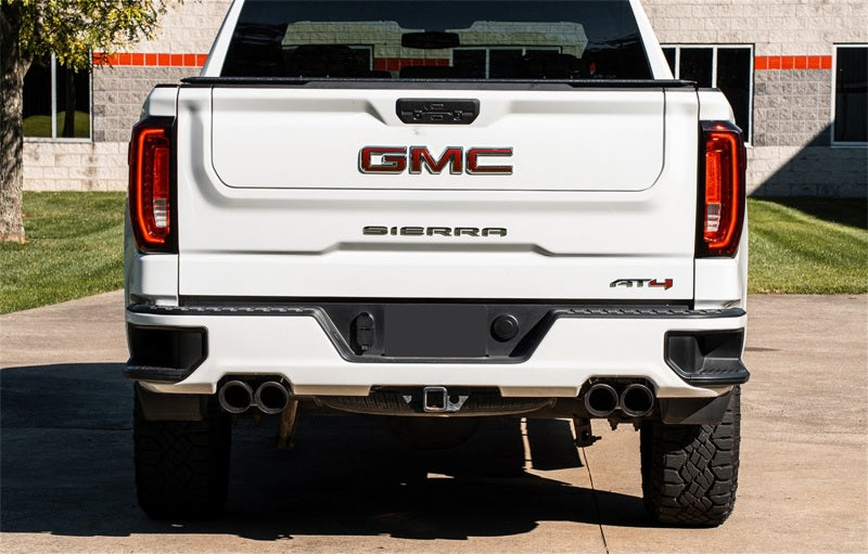 CORSA Performance 21200BPC Corsa 19-23 GMC Sierra 1500 Cat-Back Dual Rear Exit with Twin 4in Black Powder Coat Pro-Series Tips
