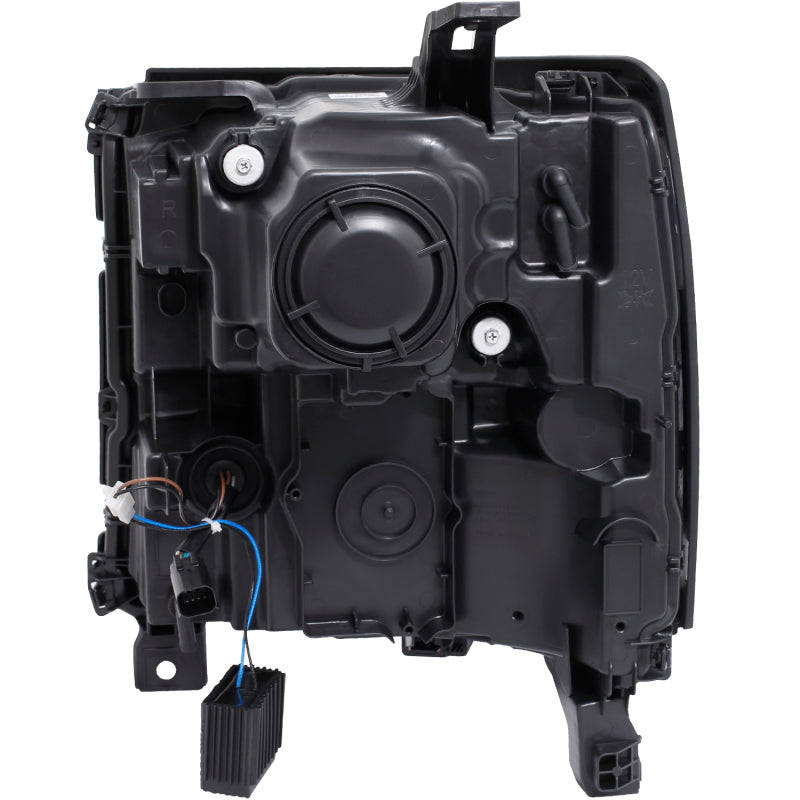 ANZO 111373 16-17 Chevy Silverado 1500 Prjctr. Headlight Plank Styl. w/Amber (Only Work w/HID Equip. Truck)