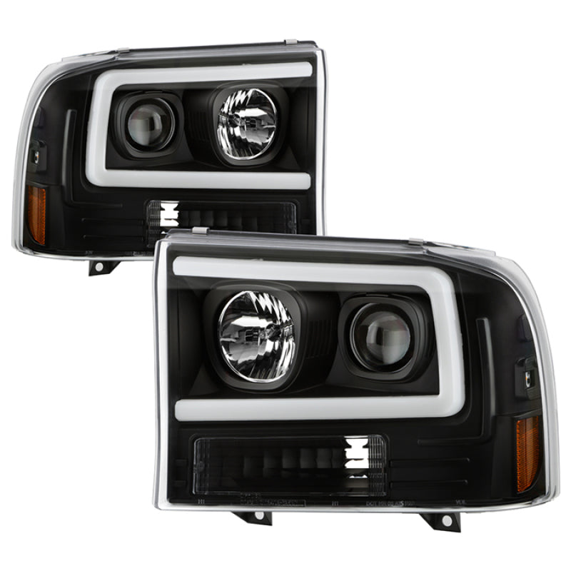 SPYDER 5088062 Spyder Ford F-250 99-04/Excursion 00-04 1 Piece LED Headlights - Black PRO-YD-FF25099V2PL-BK
