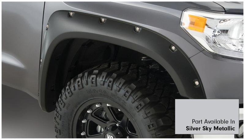 Bushwacker 30918-53 16-18 Toyota Tundra Fleetside Pocket Style Flares 4pc 66.7/78.7/97.6in Bed - Silver Sky