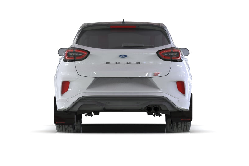 Rally Armor MF86-UR-BLK-GRY 20-25 Ford Puma ST Black Mud Flap w/Grey Logo