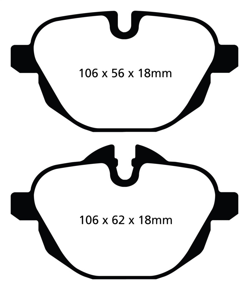 EBC DP42047R 14+ BMW i8 1.5 Turbo/Electric Yellowstuff Rear Brake Pads
