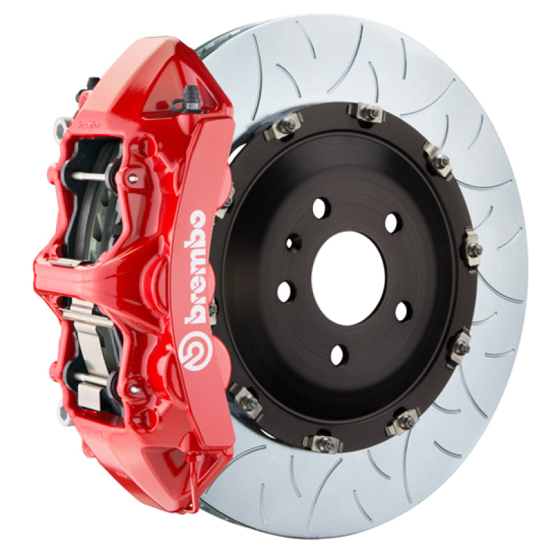 Brembo 1N3.9003A2 08-13 BMW M3/11-12 1M Front GT BBK 6 Piston Cast 380x34 2pc Rotor Slotted Type3-Red