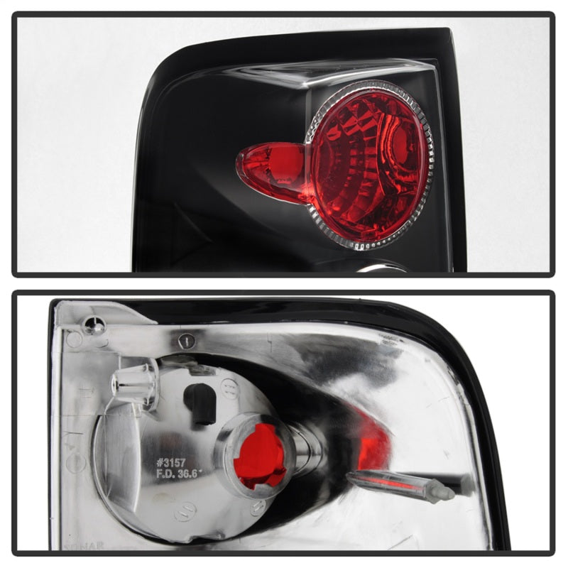 SPYDER 5003195 Spyder Ford F150 side 04-08 (Not Fit Heritage & SVT)Euro Tail Lights Blk ALT-YD-FF15004-BK