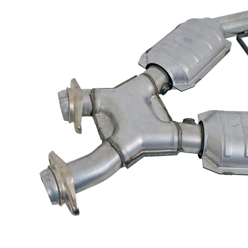 BBK 1666 96-98 Mustang 4.6 GT High Flow X Pipe With Catalytic Converters - 2-1/2