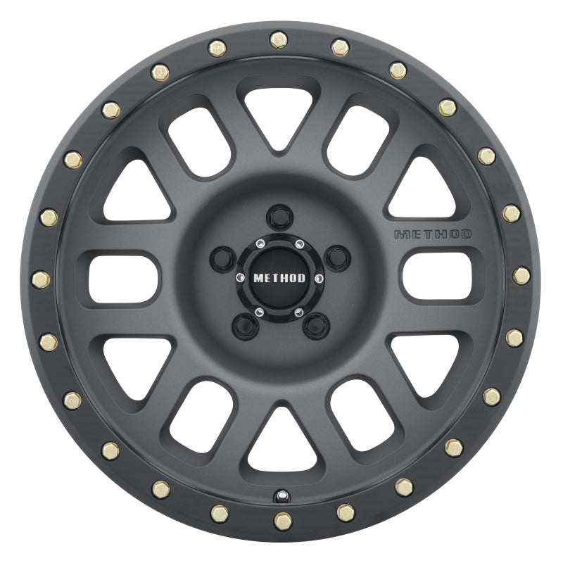 Method Wheels MR30978558800 Method MR309 Grid 17x8.5 0mm Offset 5x150 116.5mm CB Titanium/Black Street Loc Wheel