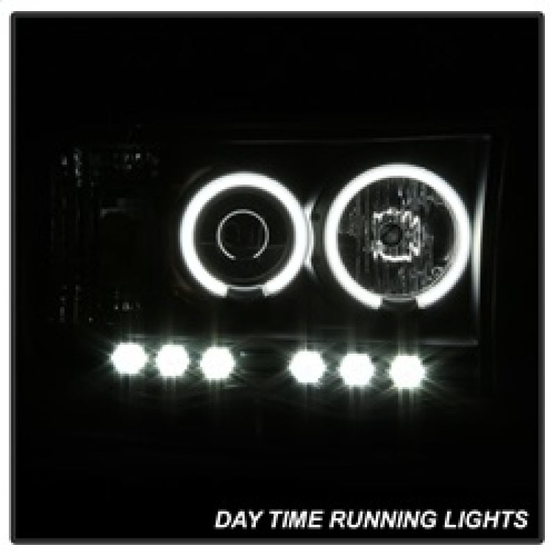 SPYDER 5009951 Spyder Dodge RAM 1500 02-05 03-05 Projector Headlights CCFL Halo LED Blk PRO-YD-DR02-CCFL-BK