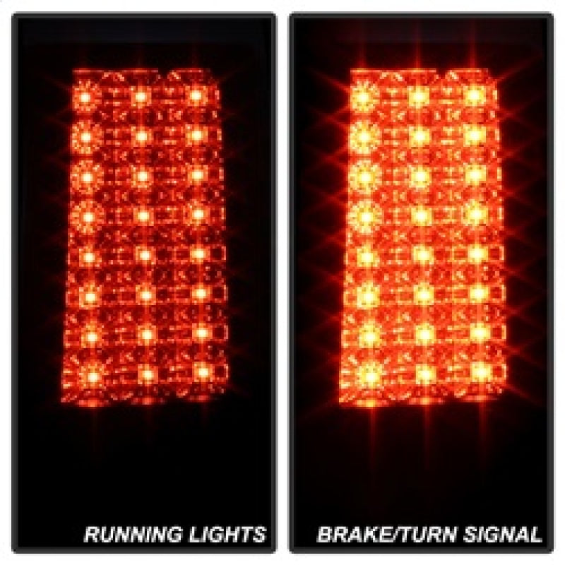 SPYDER 5070197 Spyder Jeep Grand Cherokee 07-10 LED Tail Lights Black ALT-YD-JGC07-LED-BK