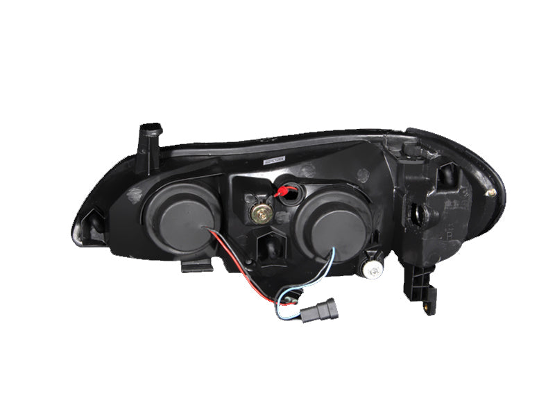 ANZO 121077 2000-2004 Infiniti I30 Projector Headlights w/ Halo Black