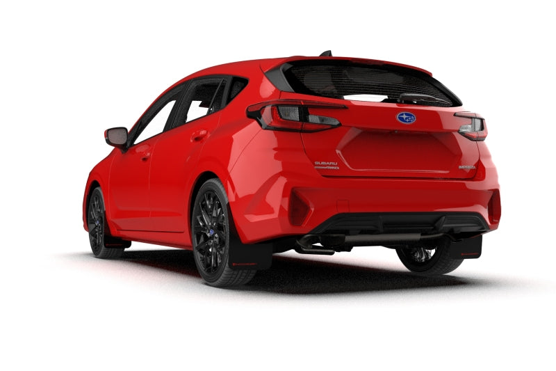 Rally Armor MF105-UR-BLK-RD 2024 Subaru Impreza Black UR Mud Flap w/ Red Logo