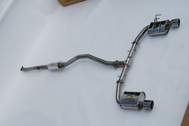 Invidia HS22HS4QD1RSL 2022+ Honda Civic Si (1.5T) 70mm Q300 Cat Back Exhaust - Rolled SS Tips