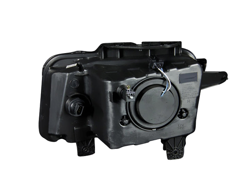 ANZO 121312 2010-2013 Chevrolet Camaro Projector Headlights w/ Halo Black (CCFL)