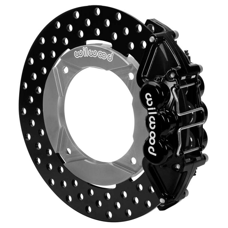 Wilwood 140-16633-D 2014+ Polaris RZR XP 1000 Rear Kit 11.25in Drilled - Black