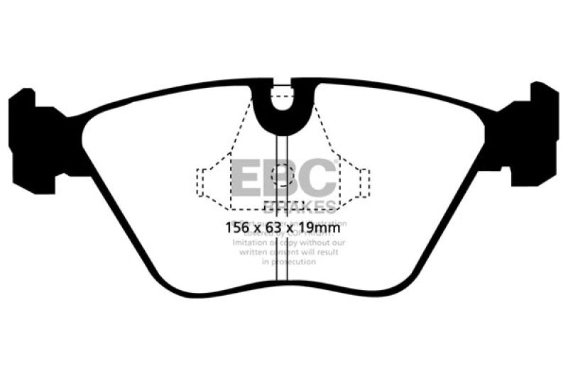 EBC DP5689NDX 92-95 BMW M3 3.0 (E36) Bluestuff Front Brake Pads