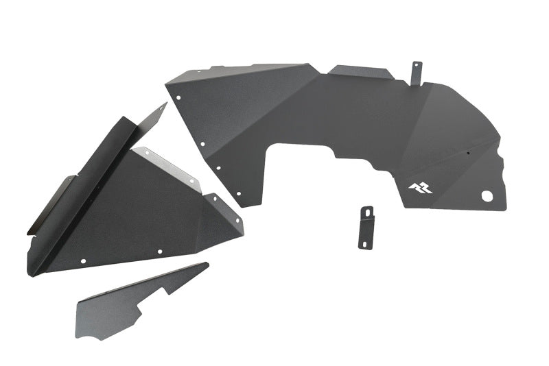 Rugged Ridge 11615.61 Inner Fender Liners Frnt Aluminum Black 18-20 Jeep Wrangler JL