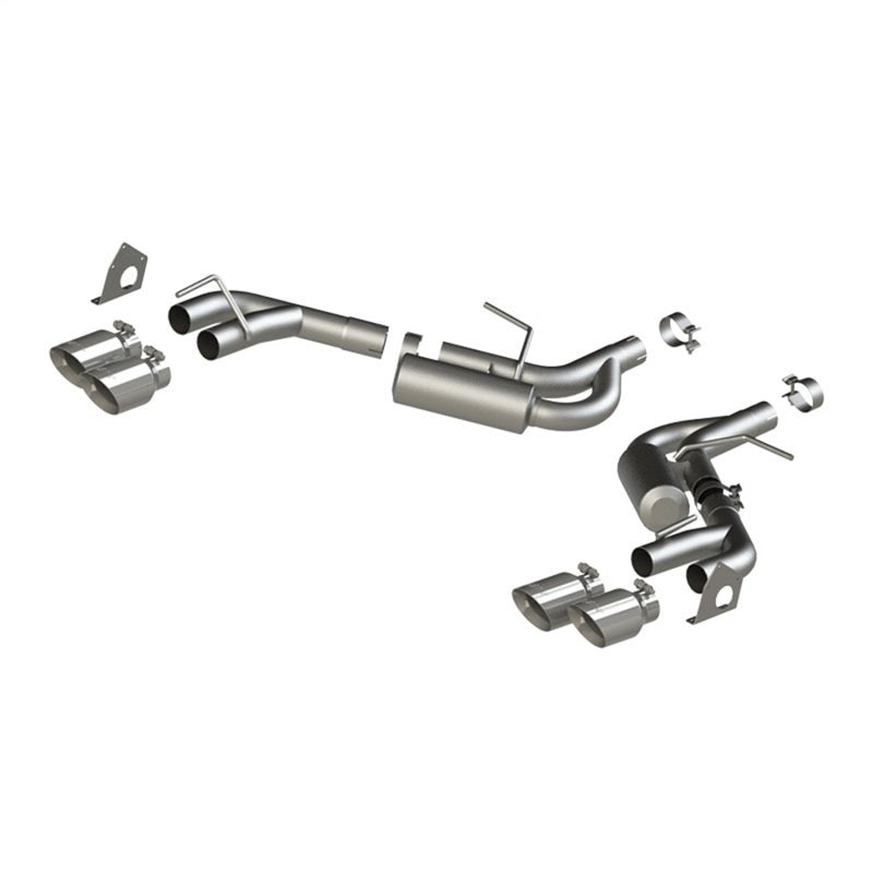MBRP S7039AL 16-19 Chevrolet Camaro V6 2.5in AL NPP Dual Axle Back Exhaust w/ 4in Quad Dual Wall Tips