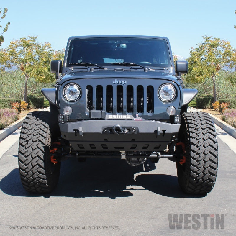 Westin 62-1005 /Snyper 07-17 Jeep Wrangler Tube Fenders - Front - Textured Black