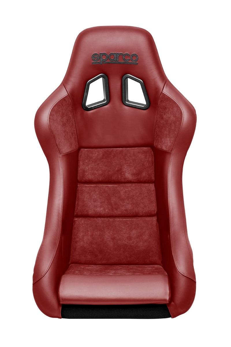 SPARCO 008012RPRS Sparco Seat QRT Performance Leather/Alcantara Red (Must Use Side Mount 600QRT)