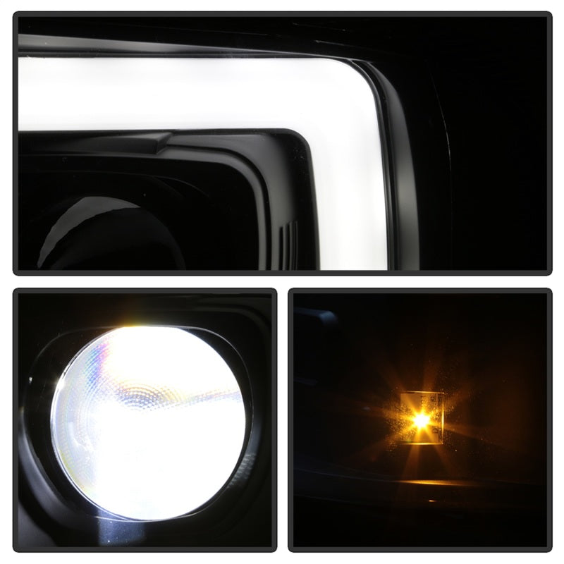 SPYDER 5087911 Spyder 05-07 Ford F250/350/450 Super Duty Projector LED Black PRO-YD-FS05V2PL-BK