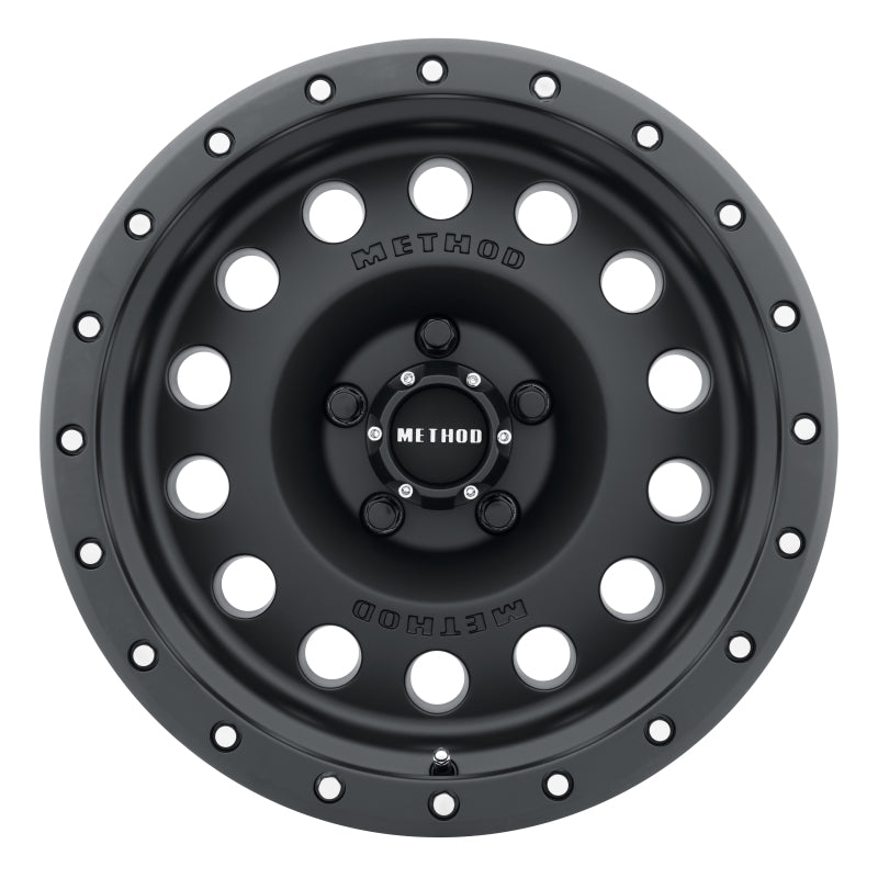 Method Wheels MR30778550500 Method MR307 Hole 17x8.5 0mm Offset 5x5 94mm CB Matte Black Wheel
