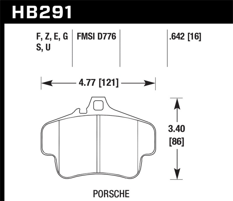 Hawk Performance HB291F.642 Hawk HPS Street Brake Pads