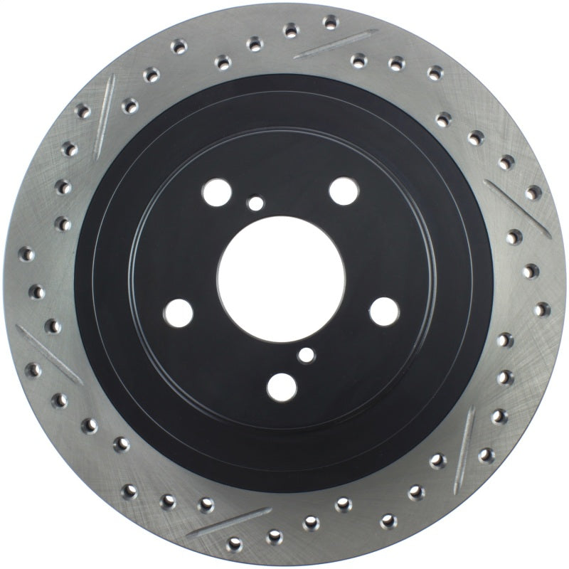 Stoptech 127.47025R StopTech 06-07 Subaru Impreza WRX (Exc STi) Slotted & Drilled Right Rear Rotor