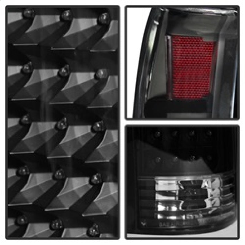 SPYDER 9022449 xTune Yukon Denali 99-00 LED Tail Lights Black ALT-JH-CCK88-LED-BK