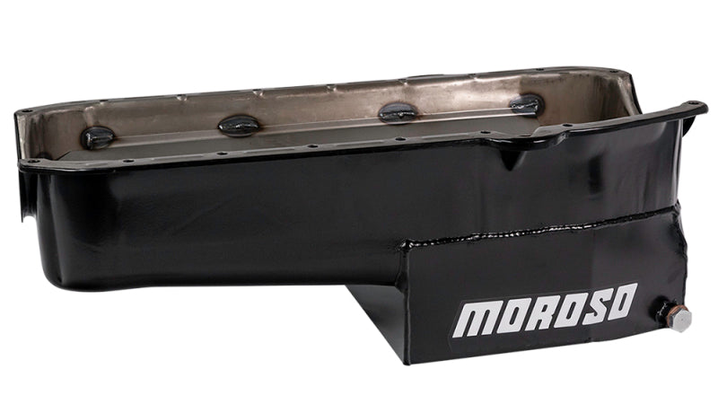Moroso MOR21316 SBC C/T Oil Pan - 7qt. LH Dipstick