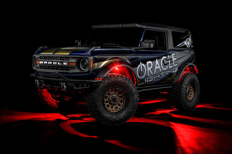 ORACLE Lighting 5895-339-8 Oracle Underbody RGB+W Wheel Well Rock Light Kit - 8 PCS - ColorSHIFT