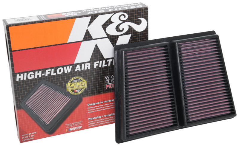 K&N Engineering 33-5085 K&N 17-18 Alpha Romeo Giulia 2.9L V6 F/I Replacement Panel Air Filter