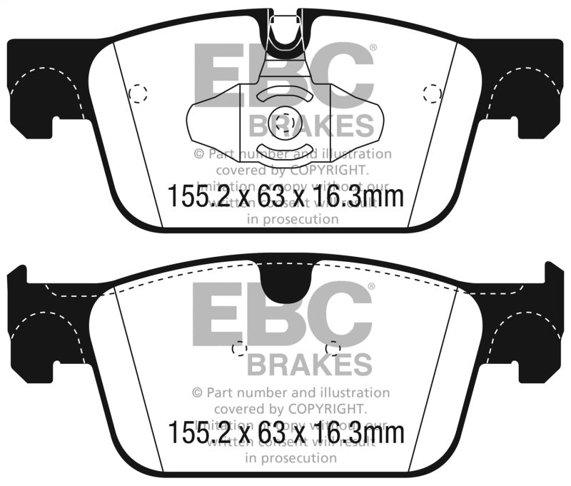 EBC DP22305 2017+ Volvo S90 2.0L Turbo Greenstuff Front Brake Pads