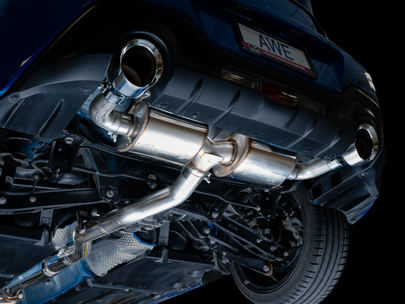 AWE Tuning 3015-32486 AWE Subaru BRZ/ Toyota GR86/ Toyota 86 Touring Edition Cat-Back Exhaust- Chrome Silver Tips