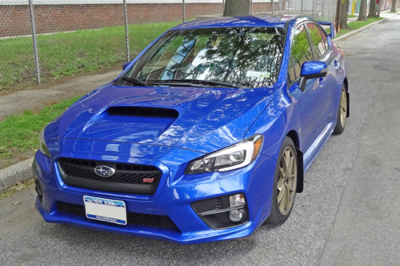 Rally Armor MF32-UR-RD/WH 15-21 Subaru WRX/STI (Sedan ONLY) Red UR Mud Flap w/ White Logo
