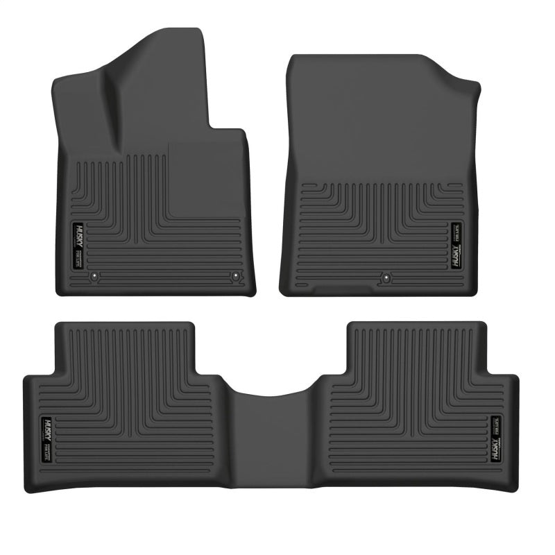 Husky Liners 95841 21-22 Kia Sorento WeatherBeater Front & 2nd Seat Floor Liners - Black