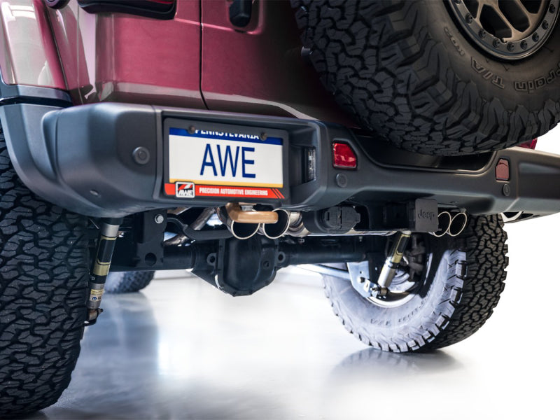 AWE Tuning 3025-41392 AWE 21+ Wrangler 392 Switchpath Cat-Back Exhaust- Quad BashGuards
