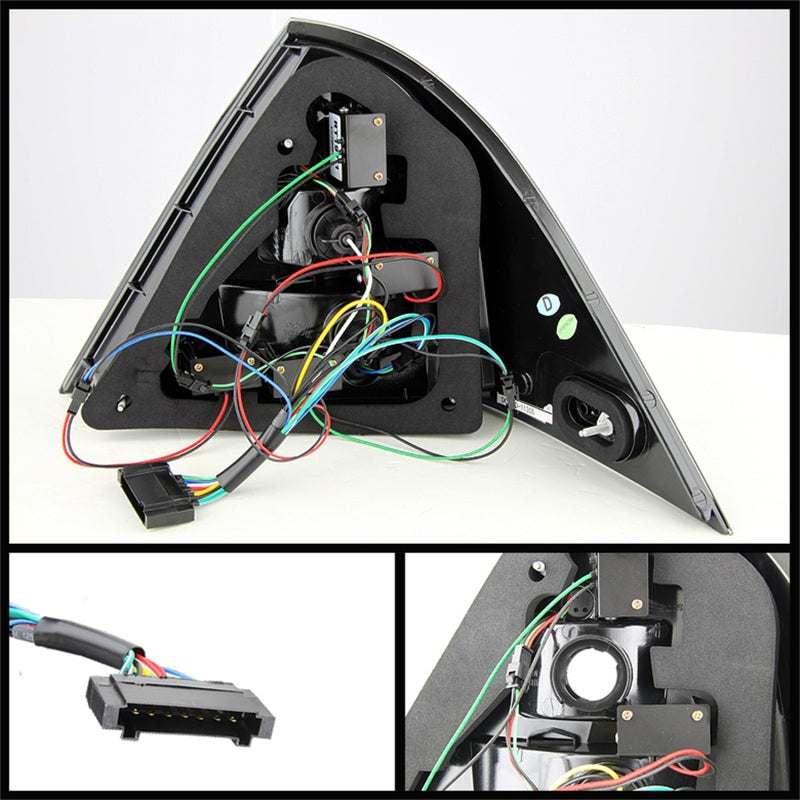 SPYDER 5069986 Spyder Mercedes Benz W203 C-CLASS 05-07 4DR Sedan LED Tail Lights Smoke ALT-YD-MBZC05-LED-SM