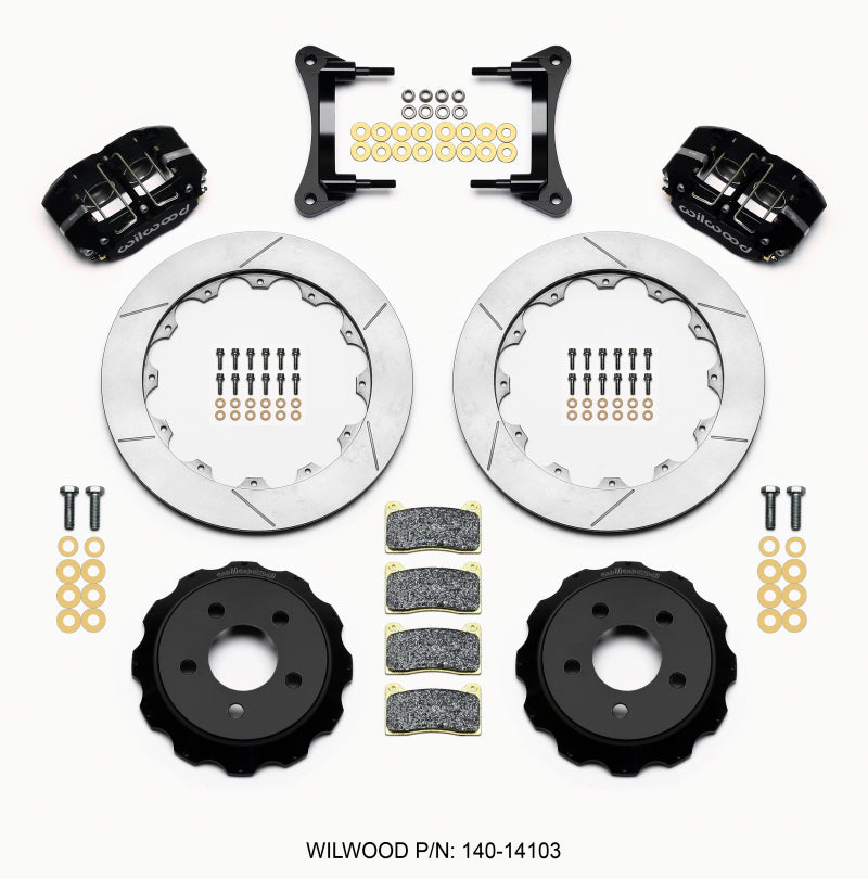 Wilwood 140-14103 Dynapro Radial Front Drag Kit 12.88 Vented 2015-Up Mustang