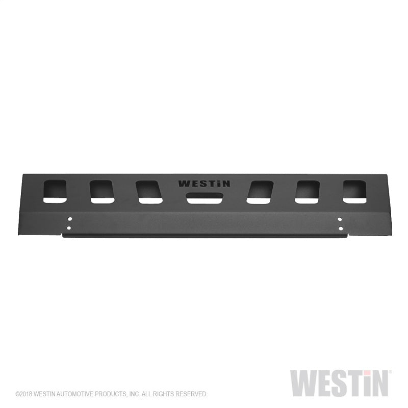 Westin 59-80095 18-19 Jeep Wrangler JL Front Bumper Skid Plate - Textured Black