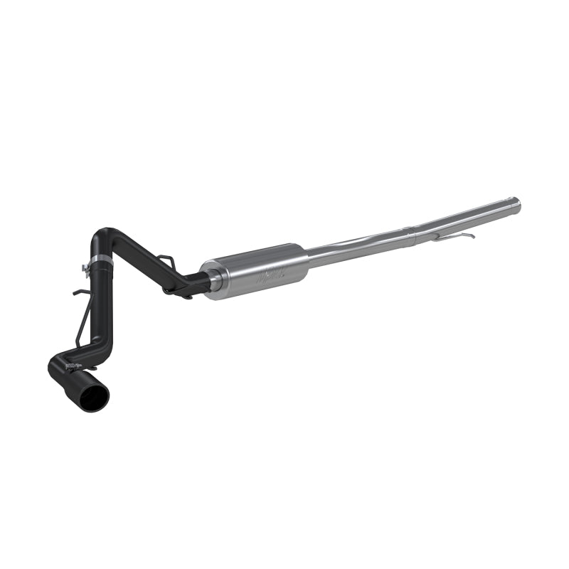 MBRP S5087BLK 2019 Chevrolet/GMC 1500 Silverado/Sierra 4.3L & 5.3L 3 in Cat Back, Single Side (Black Coated)