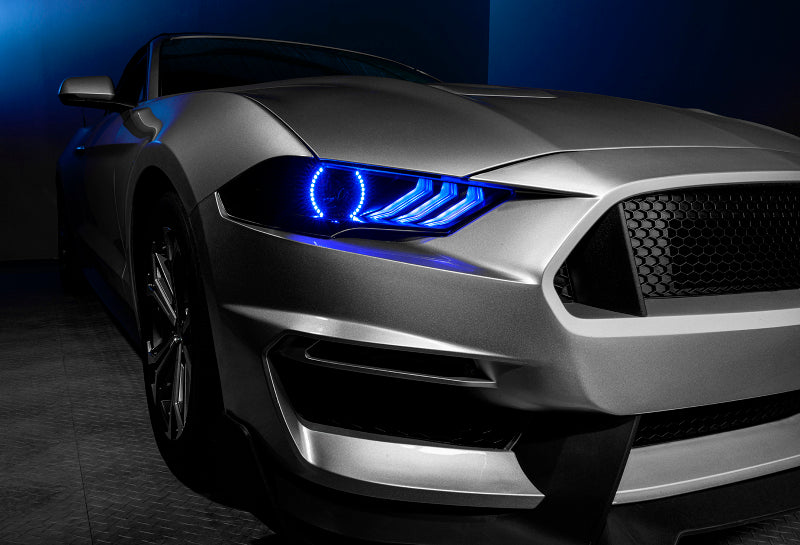 ORACLE Lighting 8204-332 Oracle Lighting 18-23 Ford Mustang Dynamic ColorSHIFT LED Headlights - Black Series