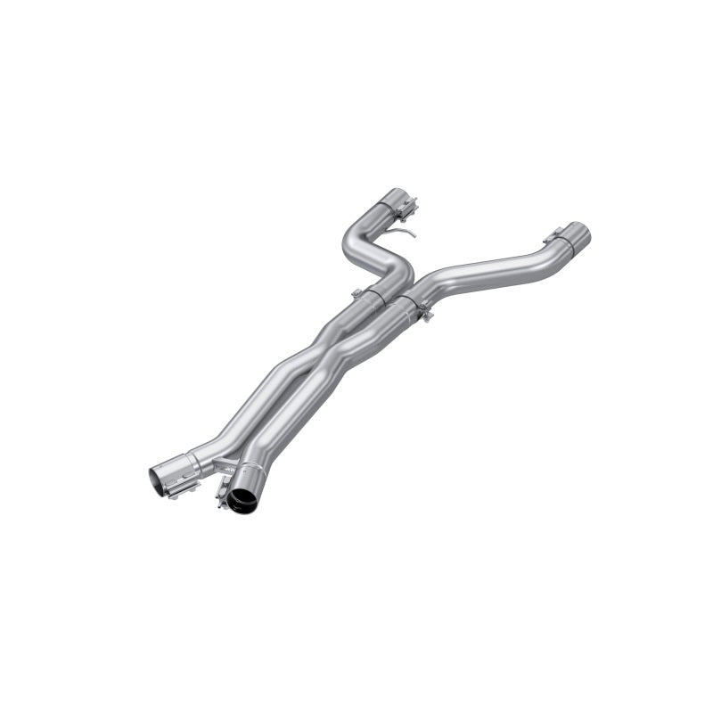 MBRP S4501304 21-23 BMW M4 G82 / M3 G80 3.0L T304 Stainless Steel 3in Resonator Bypass X-Pipe